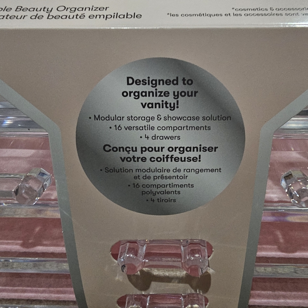 Quo Clear Stackable Makeup Organizer - Picture 7 of 7